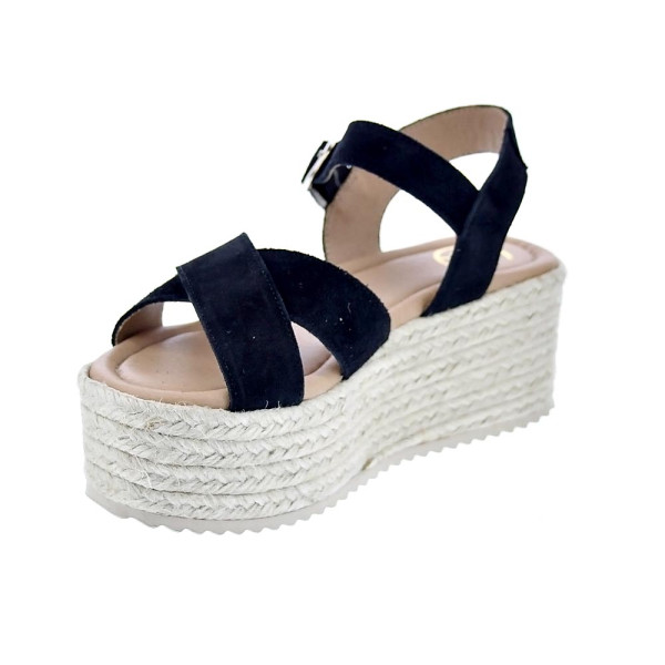 Sandalias Claudia zapatos Mujer modelo Rome Negro Hebilla