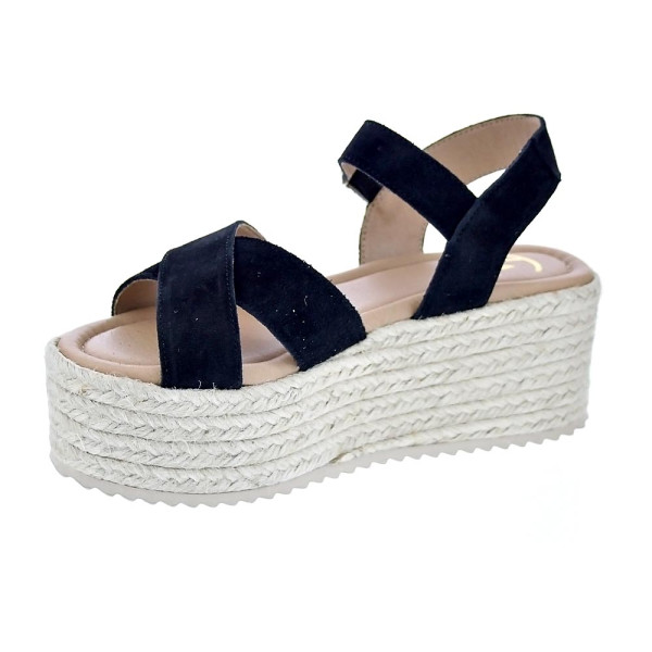 Sandalias Claudia zapatos Mujer modelo Rome Negro Hebilla