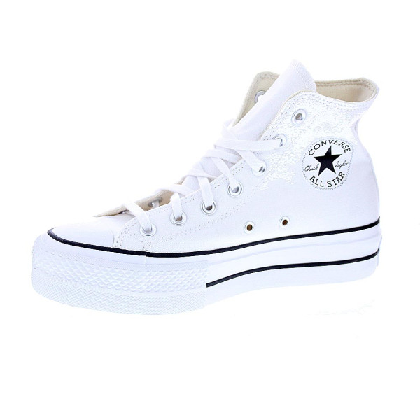 Zapatillas botas Converse zapatos Mujer modelo Chuck Taylor All Star Plataforma Blanco Cordón