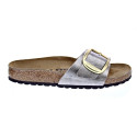 Sandalias Birkenstock zapatos Mujer modelo Madrid Big Buckle Plata Hebilla