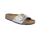 Sandalias Birkenstock zapatos Mujer modelo Madrid Big Buckle Plata Hebilla