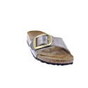 Sandalias Birkenstock zapatos Mujer modelo Madrid Big Buckle Plata Hebilla