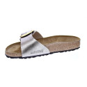 Sandalias Birkenstock zapatos Mujer modelo Madrid Big Buckle Plata Hebilla