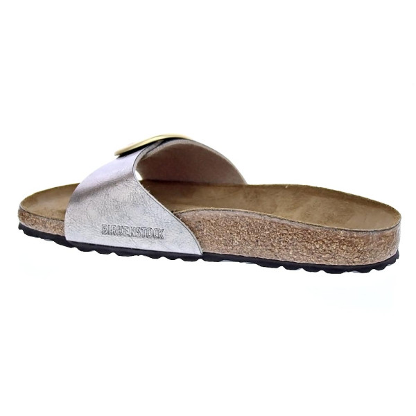 Sandalias Birkenstock zapatos Mujer modelo Madrid Big Buckle Plata Hebilla