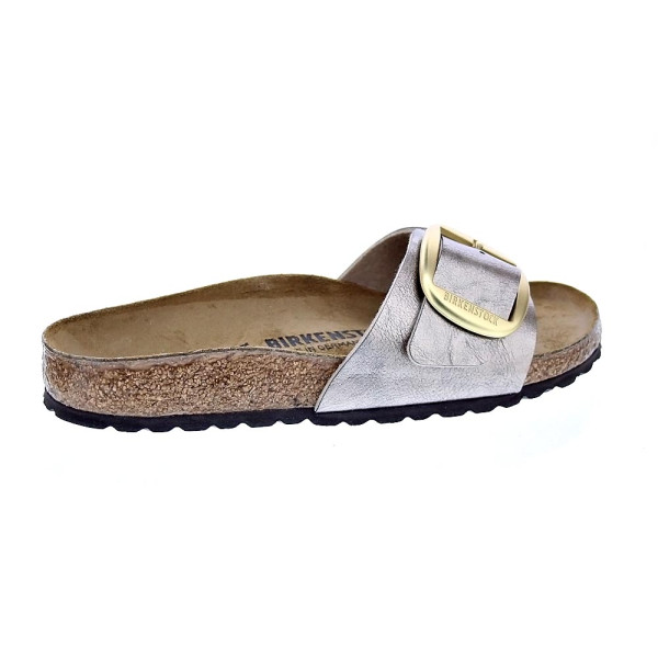 Sandalias Birkenstock zapatos Mujer modelo Madrid Big Buckle Plata Hebilla