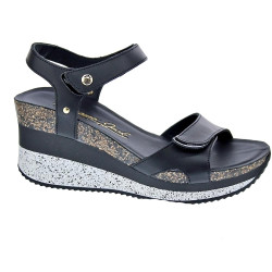 Sandalias Panama Jack zapatos Mujer modelo Sandalia mujer Nica Sport B10 negra Negro Velcro 2