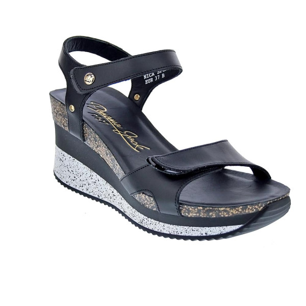 Sandalias Panama Jack zapatos Mujer modelo Sandalia mujer Nica Sport B10 negra Negro Velcro