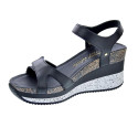Sandalias Panama Jack zapatos Mujer modelo Sandalia mujer Nica Sport B10 negra Negro Velcro