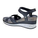 Sandalias Panama Jack zapatos Mujer modelo Sandalia mujer Nica Sport B10 negra Negro Velcro