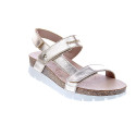 Sandalias Panama Jack zapatos Mujer modelo Selma Shine B1 Oro 