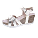 Sandalias Panama Jack zapatos Mujer modelo Romy Shine B1 Oro 