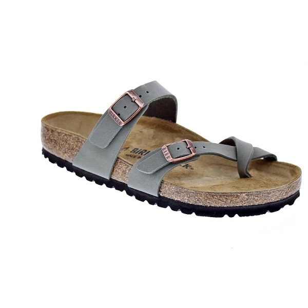 Sandalias Birkenstock zapatos Mujer modelo Mayari Gris Hebillas