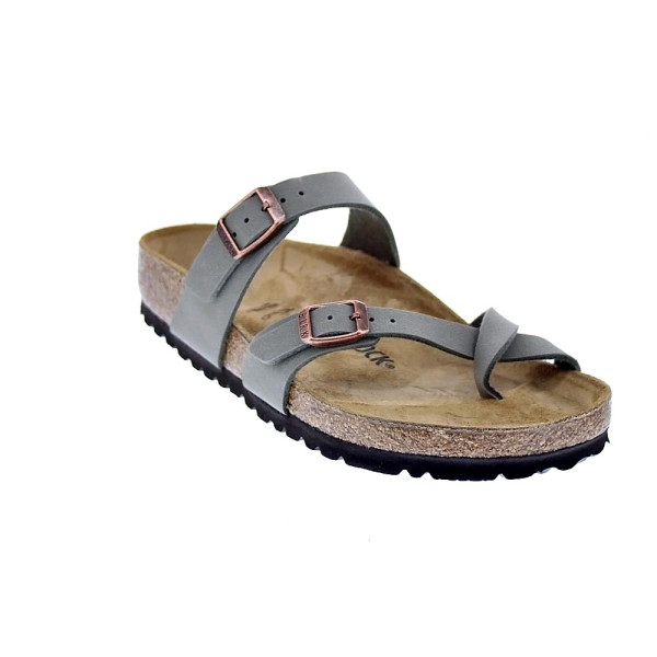 Sandalias Birkenstock zapatos Mujer modelo Mayari Gris Hebillas