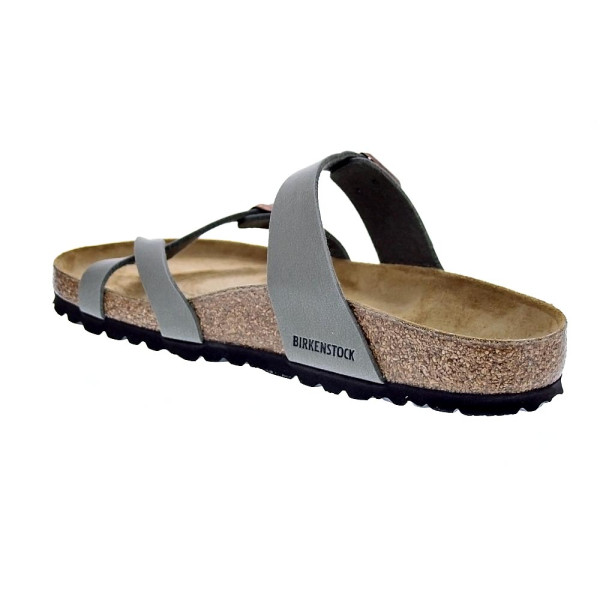 Sandalias Birkenstock zapatos Mujer modelo Mayari Gris Hebillas