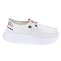 Mocasines Hey Dude zapatos Mujer modelo Wendy Peak Blanco Cordón