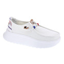 Mocasines Hey Dude zapatos Mujer modelo Wendy Peak Blanco Cordón
