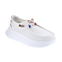 Mocasines Hey Dude zapatos Mujer modelo Wendy Peak Blanco Cordón