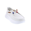Mocasines Hey Dude zapatos Mujer modelo Wendy Peak Blanco Cordón
