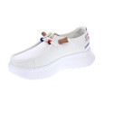 Mocasines Hey Dude zapatos Mujer modelo Wendy Peak Blanco Cordón