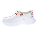 Mocasines Hey Dude zapatos Mujer modelo Wendy Peak Blanco Cordón