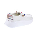 Mocasines Hey Dude zapatos Mujer modelo Wendy Peak Blanco Cordón