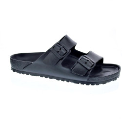 Chanclas Birkenstock zapatos Hombre modelo Arizona Negro Hebilla 2