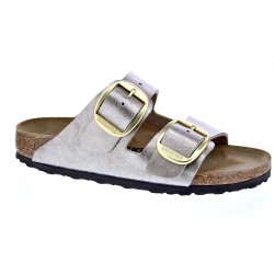 Sandalias Birkenstock zapatos Mujer modelo Arizona Plata Hebillas 2