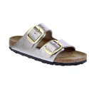 Sandalias Birkenstock zapatos Mujer modelo Arizona Plata Hebillas