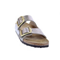 Sandalias Birkenstock zapatos Mujer modelo Arizona Plata Hebillas