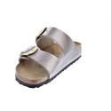 Sandalias Birkenstock zapatos Mujer modelo Arizona Plata Hebillas
