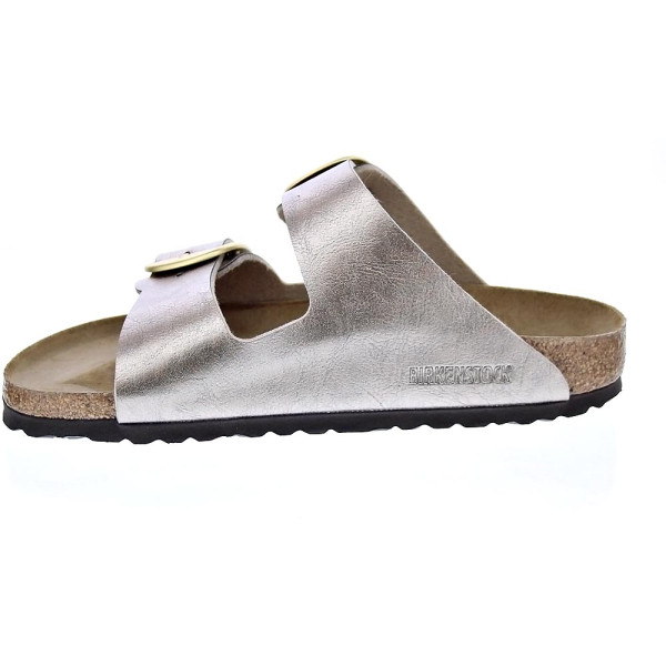 Sandalias Birkenstock zapatos Mujer modelo Arizona Plata Hebillas