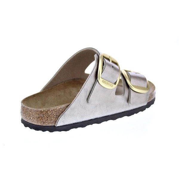 Sandalias Birkenstock zapatos Mujer modelo Arizona Plata Hebillas