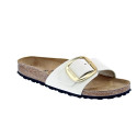 Chanclas Birkenstock zapatos Mujer modelo Madrid Beige Hebilla