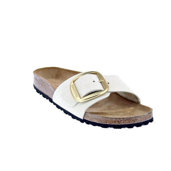 Chanclas Birkenstock zapatos Mujer modelo Madrid Beige Hebilla