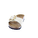 Chanclas Birkenstock zapatos Mujer modelo Madrid Beige Hebilla