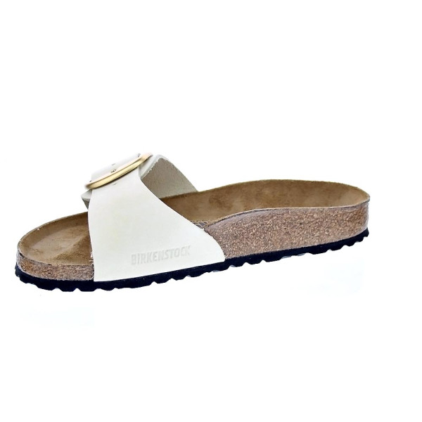 Chanclas Birkenstock zapatos Mujer modelo Madrid Beige Hebilla