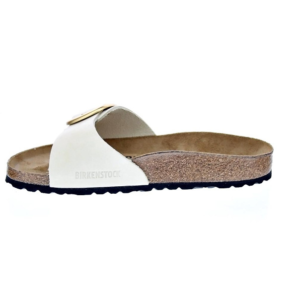 Chanclas Birkenstock zapatos Mujer modelo Madrid Beige Hebilla