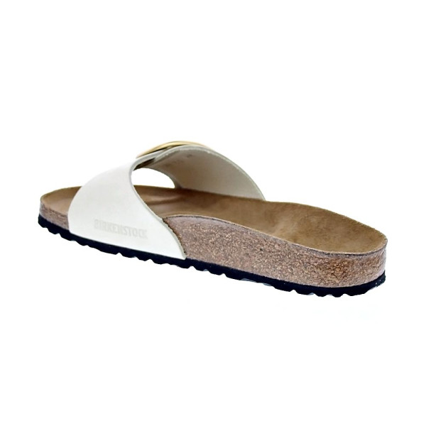 Chanclas Birkenstock zapatos Mujer modelo Madrid Beige Hebilla