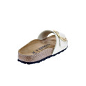 Chanclas Birkenstock zapatos Mujer modelo Madrid Beige Hebilla