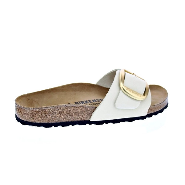 Chanclas Birkenstock zapatos Mujer modelo Madrid Beige Hebilla