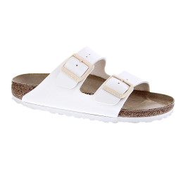 Sandalias Birkenstock zapatos Mujer modelo Arizona Beige Hebilla 2