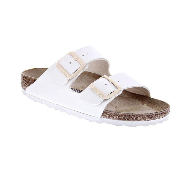 Sandalias Birkenstock zapatos Mujer modelo Arizona Beige Hebilla
