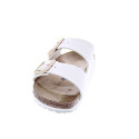 Sandalias Birkenstock zapatos Mujer modelo Arizona Beige Hebilla