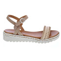 Sandalias Mtng zapatos Mujer modelo Sandalia Trenza marrón Marrón 