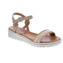 Sandalias Mtng zapatos Mujer modelo Sandalia Trenza marrón Marrón 