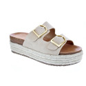 Sandalias Mtng zapatos Mujer modelo Turse Beige 