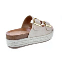 Sandalias Mtng zapatos Mujer modelo Turse Beige 