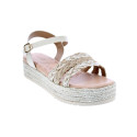 Sandalias Mtng zapatos Mujer modelo Trenza Jute Beige 
