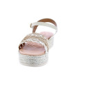 Sandalias Mtng zapatos Mujer modelo Trenza Jute Beige 