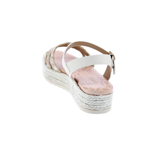 Sandalias Mtng zapatos Mujer modelo Trenza Jute Beige 